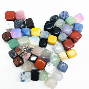 Toptan doğa toplu kristal karışık eskitme taşlar gül kuvars küpleri satılık - Product Image 5