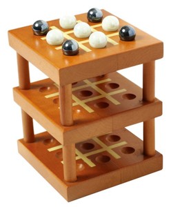 <strong>Mini</strong> Wooden <strong>Tic</strong> <strong>Tac</strong> Toe Table Game Portable Travel Board Game Family Party Interactive Puzzle Toy for Kids Adults - Product Image 6