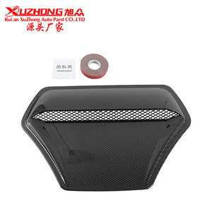 Couverture de ventilation de capot en fibre de carbone Xuzhong noire pour Honda Civic 2016-2021 - Product Image 1