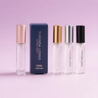 Petit vaporisateur vide personnalisé de 2ml 3ml 5ml Testeur de parfum rechargeable Échantillon de voyage en verre fin Flacon de parfum de 10ml