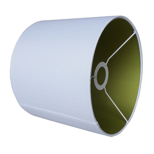 Düz beyaz görüntüde düğün el yapımı kapalı tasarım için Modern keten yuvarlak lamba gölge - Product Image 3