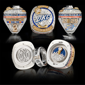 Tùy Chỉnh Bóng Rổ Logo Vô Địch Nhẫn Với Khác Nhau Tên Người Chơi 2025 <span class=keywords><strong>Oklahoma</strong></span> Thành Phố Sấm Chính Thức Vô Địch Vòng - Product Image 6