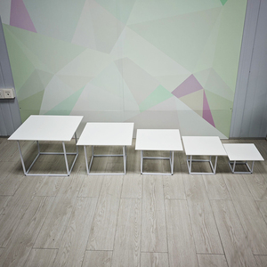 Elevadores de metal Buffet Elevadores de metal <span class=keywords><strong>para</strong></span> alimentos con pizarras acrílicas - Product Image 2