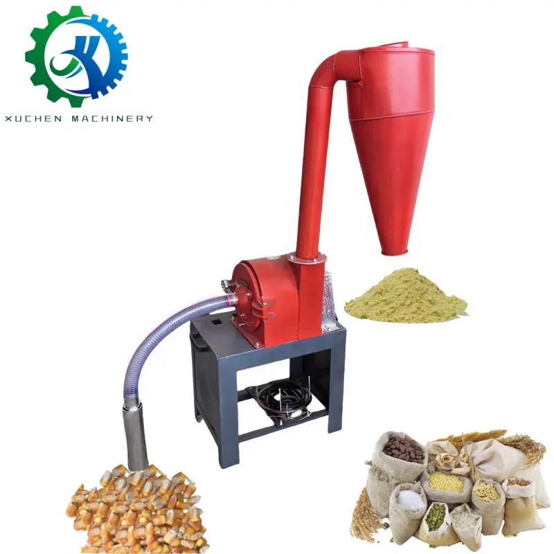 Flour milling machinery grain corn crusher maize grinding milling machine animal feed mixer corn mill grain grinder machine