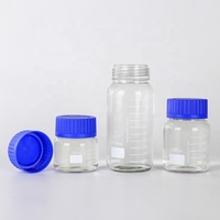 LAB 100ml 250ml 500ml 1000ml 2000ml 3000ml 5000ml Flacon de réactif chimique en verre à haute teneur en borosilicate