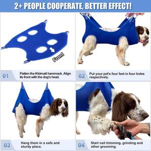 Hamac de toilettage pour chien en gros, sécurisé, en polyester et acier inoxydable, pour harnais suspendu, coupe-<span class=keywords><strong>ongles</strong></span>, support de retenue - Product Image 4