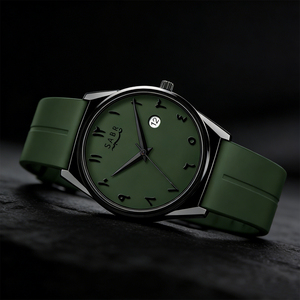 <span class=keywords><strong>Montre</strong></span> à quartz avec chiffres arabes couleur désert, calendrier, étanche, bracelet en silicone, boucle magnétique, <span class=keywords><strong>montre</strong></span> pour <span class=keywords><strong>homme</strong></span> SABR - Product Image 2