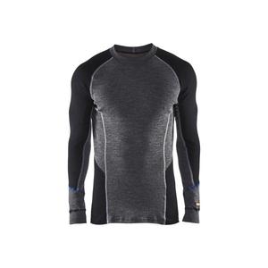BLAKLADER - 489717329699M Haut de sous-vêtement WARM 100% Merino Gris moyen/Noir-SOUS-VÊTEMENTS THERMIQUES EAN 7330509423509 - Product Image 1