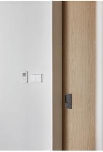 Serrure de porte coulissante moderne - Design plat silencieux - Poignée intégrée - Type magnétique - Alliage de zinc durable - Clé métallique - Pour appartement et école - Product Image 2