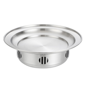 <b>Chef</b> Meis Stainless Steel Dry Pot 2.1L-4L Alcohol Heating Hot Pot Warming Equipment - Product Image 1