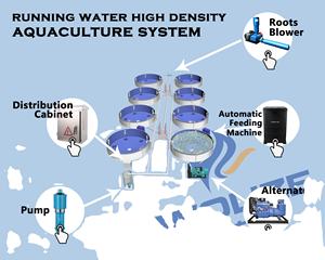 Systèmes d'aquaculture à recirculation intérieure et extérieure et systèmes de pisciculture en aquarium pour fermes de crevettes et piscicultures - Product Image 3
