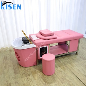 Kisen Cama de Lujo para Salón de Belleza, Masaje Tailandés, Lavacabezas con Ducha, Unidad de Lavado de Cabello y Espalda, Color Personalizado - Product Image 4