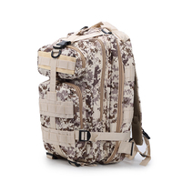 Sac à dos tactique JSH personnalisé grande capacité 3P, camouflage, système Molle, respirant, durable, doublure en nylon imperméable, sport