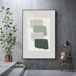 Nordischer Ins-Stil Geometrisches Abstraktes Kristallporzellan Gold/Schwarz Gerahmtes Wohnzimmer Sofa Hintergrund Wandbild Morandi Gemälde - Product Image 3