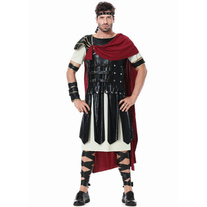 <span class=keywords><strong>Costume</strong></span> da <span class=keywords><strong>Gladiatore</strong></span> Romano per Halloween Set Completo con Mantello - Product Image 6