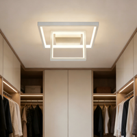 Plafonnier carré minimaliste, éclairage décoratif LED pour salon, salle à manger, couloir
