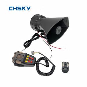 Sirène à 7 tons CHSKY pour moto et voiture 12V avec système de sonorisation et alarme, haut-parleur bidirectionnel en plastique ABS - Product Image 1