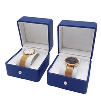 Zartes Design Königsblau PU Leder Damen Armbanduhr Box mit Pearl Decos