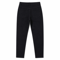 Jean taille haute fuselé pour femme, 98 % coton, longueur cheville, 5 poches, fermeture éclair, passants de ceinture, classique