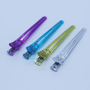 Pinces à cheveux en plastique cristal <span class=keywords><strong>professionnel</strong></span> clair outil de coiffure polyvalent pour salon de coiffure et vente entière d'usine à la maison - Product Image 5