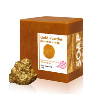 Jabón de sal marina orgánica Natural, jabón de arroz de cúrcuma hecho a mano para blanquear la piel, acné, Limpieza Profunda, cuidado facial - Product Image 6