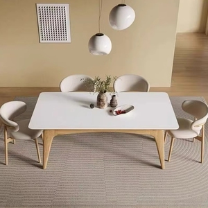 <span class=keywords><strong>Tavolo</strong></span> Moderno e Semplice con Piano <span class=keywords><strong>in</strong></span> Pietra, <span class=keywords><strong>per</strong></span> Uso Commerciale, Alberghiero e Domestico, con Gambe <span class=keywords><strong>in</strong></span> <span class=keywords><strong>Legno</strong></span> Massello - Product Image 4