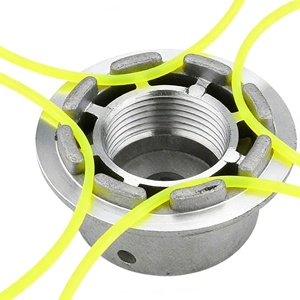 Tête de coupe universelle en aluminium à alimentation par choc pour débroussailleuse à essence - Remplacement OEM argenté - Product Image 2