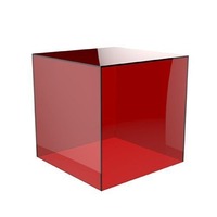 Boîte en acrylique transparente personnalisée avec impression UV, présentoir de sol autoportant pour chaussures, cadeaux, rangement