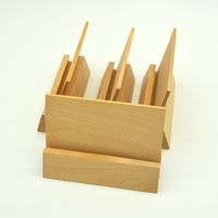 Support de présentation en bois de hêtre gravé sur mesure, support de carte de visite et base de calendrier pour présentation murale professionnelle