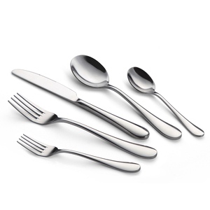 Restaurant Silver Flatware Set <b>Dinner</b> Spoons Forks and <b>Knife</b> Stainless Steel Luxury Cutlery - Product Image 1