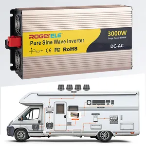 3000W/3kw 3000 วัตต์ 12 V/24 V/48 V DC to AC อินเวอร์เตอร์ 12 V 110 V อินเวอร์เตอร์และตัวแปลง