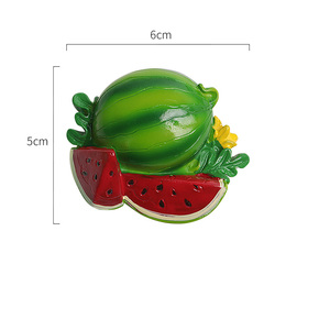 Autocollants magnétiques pour réfrigérateur, fruits et légumes 3D mignons, design personnalisé, impression, aimants de réfrigérateur imperméables - Product Image 4