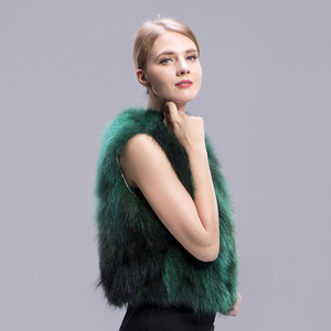 MWFur Winter Street Fox <strong>Fur</strong> Vest Sleeveless Women Raccoon <strong>Fur</strong> <strong>Gilet</strong> for <strong>Girl</strong> Fashion Raccoon Outwear Fashion Winter - Product Image 2