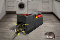 Piège à souris et à rats électronique haute tension - Capture multiple, écologique, triple protection, contrôle des animaux en intérieur, cuisine, utilisation estivale