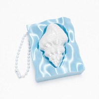 Porte-clés Fidget Clicker 3D Coquillage Étoile de Mer Nacré Coquille Saint-Jacques Créatif, Jouet Anti-Stress pour Doigts, Vente en Gros Personnalisée