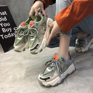 Nuevos Zapatos Deportivos Casuales para Mujer con Suela Gruesa de Gel, Estilo Estudiantil, a la Moda - Product Image 3