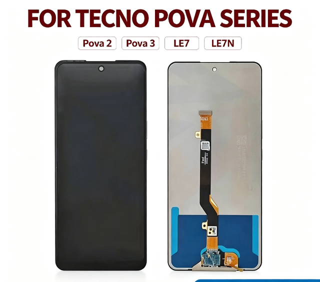 Mobile Phone LCDs Parts for TECNO, Touch Screen Replacement Lcd Display for TECNO POVA2 POVA3 POVA4 LE7 LF7 LG7 LG7n