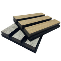 Panneaux acoustiques 3D en bois MDF imperméables et ignifuges de 60x270 cm pour l'absorption acoustique et l'insonorisation des conférences