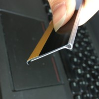 Porte-étiquettes en plastique noir PVC pour étagère de supermarché