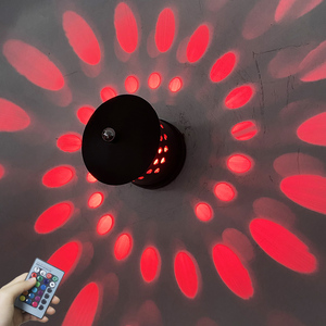 Modern Aluminum LED Spiral Wall <b>Light</b> Colorful <b>Remote</b> <b>Control</b> for Atmosphere for Club Bar KTV Theater Reception Villa - Product Image 3
