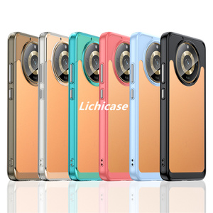 Lichicase Clear Acrylic 360 Funda de protección completa para Realme 11 <span class=keywords><strong>Pro</strong></span> Plus Candy color Borderphone Cover - Product Image 1