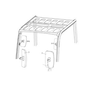 Rétroviseur Doosan Daewoo D13011047 pour chariots élévateurs électriques BR15S 7 et BR18S 7 - Product Image 2