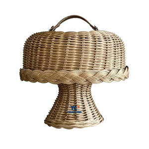 Rotin haut de gamme avec forme décorative décor à la maison nouveau Design tasse gâteau support dessus de Table meilleure vente - Product Image 4