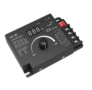 SKYDANCE V1-K 12-24VDC 20A 1 Channel Rotary Numeric display LED PWM Dimmers Controller RF Receiver