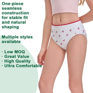 Shanhao OEM Bragas sin Costuras para Niña, Ropa Interior Tejida sin Costuras con Estampado, Ropa Interior Tejida sin Costuras para Adolescentes - Product Image 3