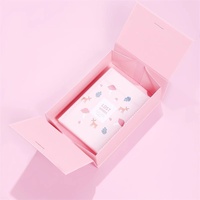 Boîte cadeau en papier rigide pliable à double porte avec ruban, personnalisée, unique, de luxe, haut de gamme, faite à la main, pour boutique de cosmétiques