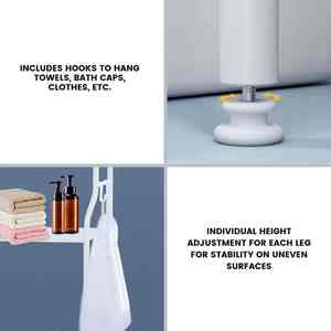 Estante Metálico para Lavadora de Baño, Estante de Almacenamiento Sobre la Lavadora, Oferta 2025 - Product Image 6