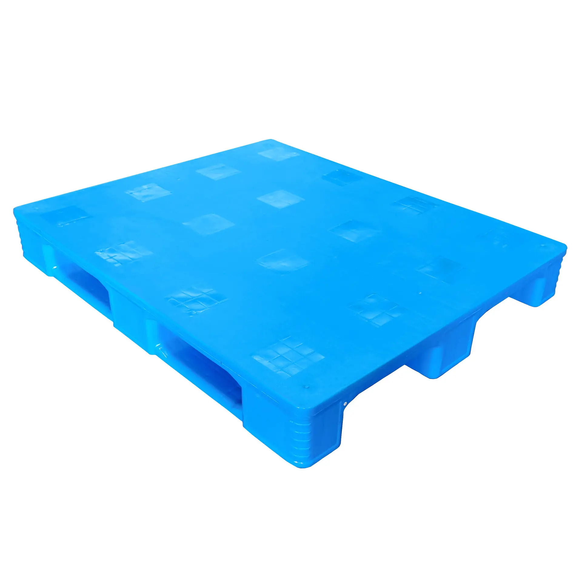 Guangdong Plastic Pallets Fabriek Bieden Vietnam 3 Lopers Blauw Hdpe Heavy Duty Versterkte Kunststof Pallets