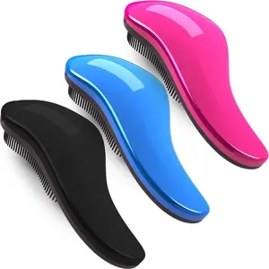 Brosse démêlante pour cheveux bouclés, couleur personnalisée, de très bonne qualité, pour femmes