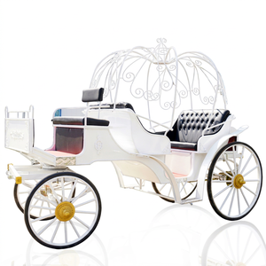 Princess Wedding Pumpkin Carriage Electric 6-Person Solid Rubber Tires Customized Color Victorian Sightseeing Carriage China - Product Image 1